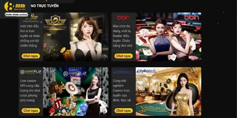 Những ưu điểm chỉ có tại sòng casino 888B