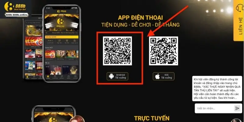 Quy trình tải app 888B trên Android đơn giản về mọi thiết bị